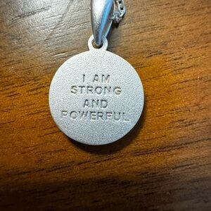 Mantra silver necklace